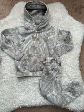 Abercrombie & Fitch Kids Gray Camo Hoodie and Jogger Set